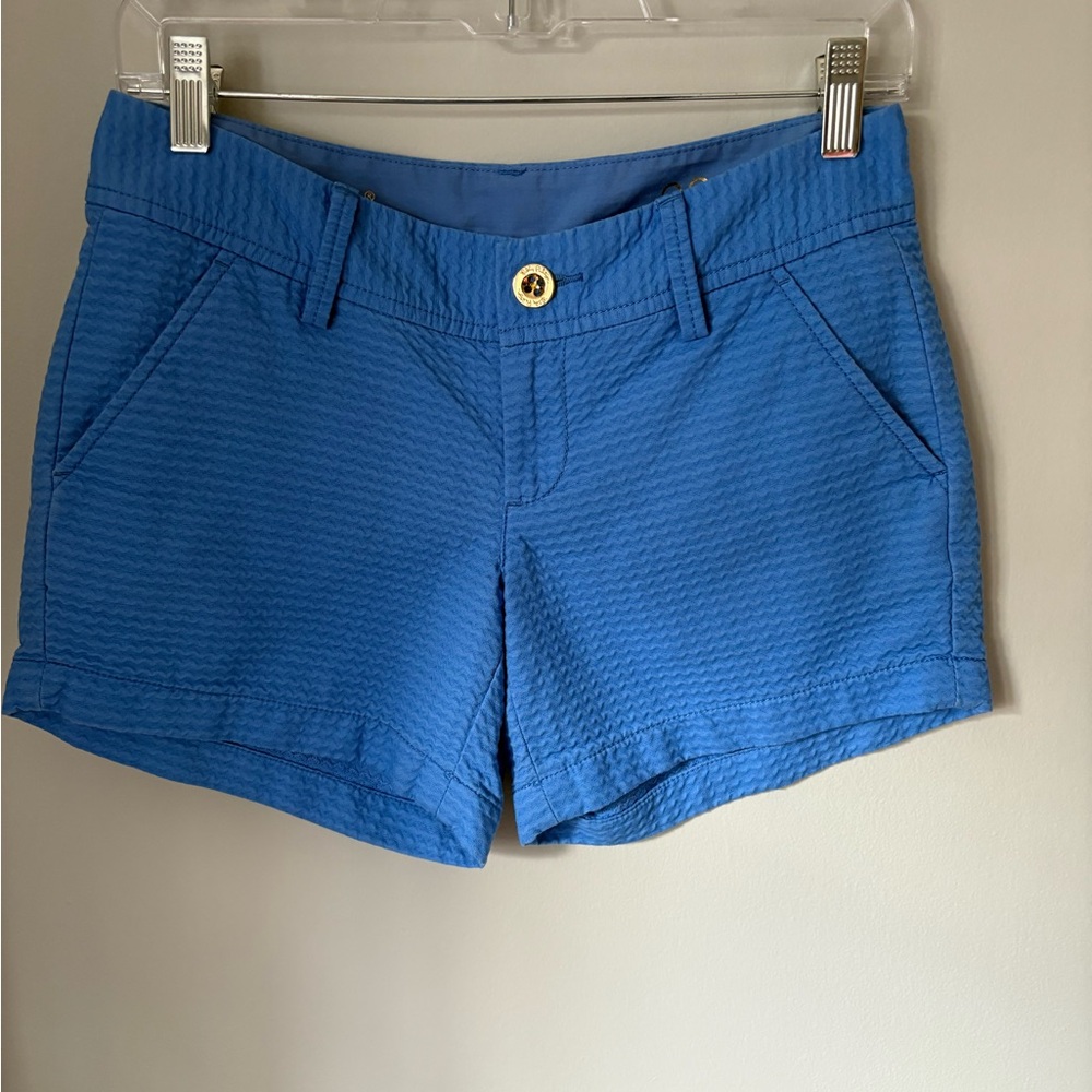 Lilly Pulitzer Blue Textured Women's Shorts